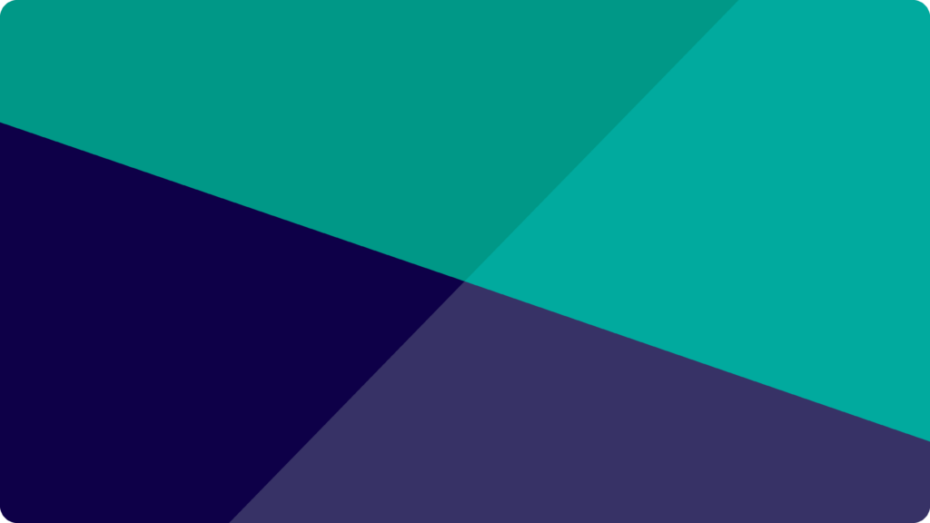 Teal and navy arranged in an angle grid.